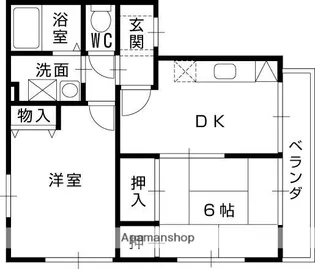 カーサ南中振【1階】の間取り