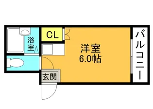 メビウス香里レジデンス【4階】の間取り