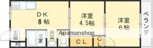 土佐ビル2 高柳【308号室】の間取り
