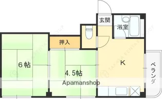 プチメゾン香里園【101号室】の間取り