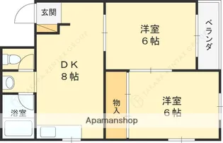成田グリーンハイツ【303号室】の間取り