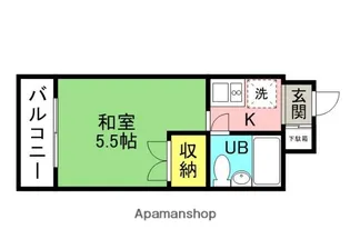 大阪府枚方市東香里元町【マンション】の間取り