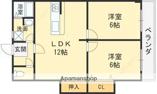 大阪府枚方市出口3丁目【マンション】の間取り