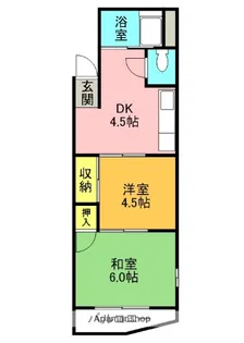 春日マンション【202号室】の間取り