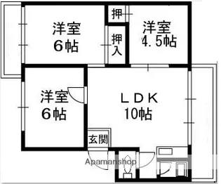 神田ハイツ【104号室】の間取り