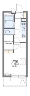 レオパレス愛【3階】の間取り