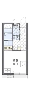 レオパレス清瀧B【1階】の間取り