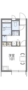 レオパレス国守【204号室】の間取り