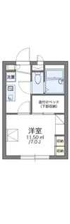 レオパレス夢21【2階】の間取り