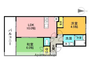 シャトレヴェールA棟【2階】の間取り