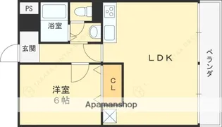 松栄畷ハイツ【4階】の間取り