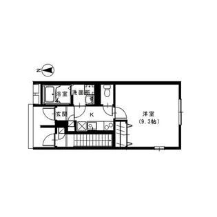 アスピリア砂【1階】の間取り