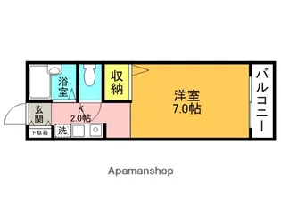コーポ西井【1階】の間取り