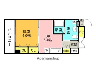 ぽぷら枚方公園【4階】の間取り