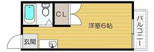 エスポワール香里【202号室号室】の間取り