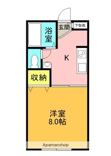 ラルゴ忍ヶ丘【2階】の間取り