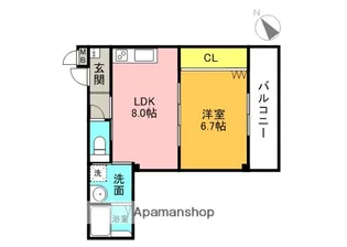 グレートヒルズ6番館【2階】の間取り