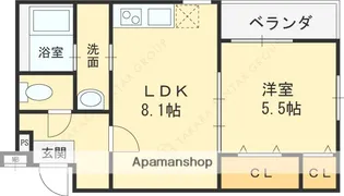 フジパレス大和田Ⅰ番館【1階】の間取り