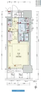 プレサンス梅田【0303号室】の間取り