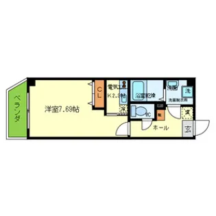 1Kの間取り画像