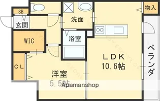 大阪府門真市浜町【アパート】の間取り