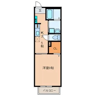 大阪府寝屋川市大利町【アパート】の間取り