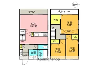 シャーンティⅣ【C号室】の間取り