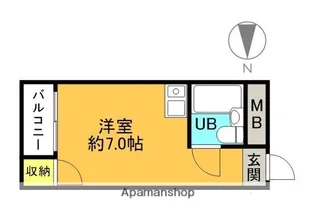 フォンティーヌ高槻Ⅰ【2階】の間取り