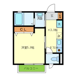 シャーメゾン松屋町【2階】の間取り