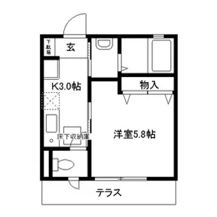 シャーメゾン松屋町【1階】の間取り