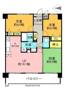 3LDKの間取り画像