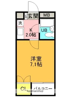 MIRUS香里園【4階】の間取り