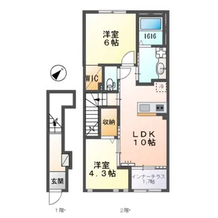 フォンスライズ【2階】の間取り