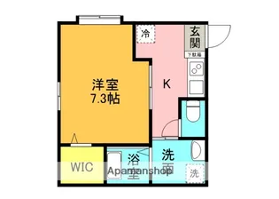 ソレイユⅢK.S【101号室】の間取り