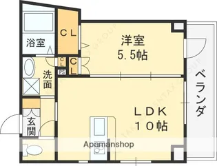 大阪府枚方市伊加賀東町【マンション】の間取り