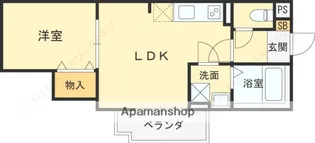 ALEGRIA四条畷【3階】の間取り