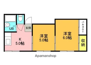 ボヌール香里園(旧土佐ビル4)【3階】の間取り