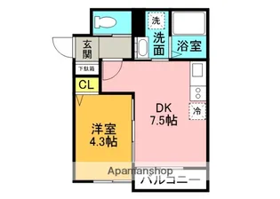 Solvida香里園【1階】の間取り