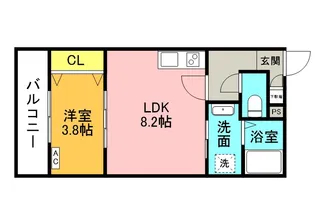 ジーメゾン寝屋川アベニール【0101号室】の間取り