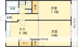 メゾン忍ヶ丘【3階】の間取り
