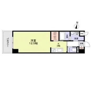 リベルテ交野【7階】の間取り