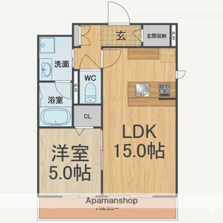ShaMaisonSoleil【101号室】の間取り