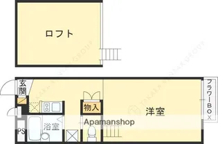 ソレイユ常盤【2階】の間取り