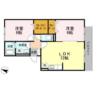 ラ・エスタシオンⅡ・Ⅲ Ⅱ【1階】の間取り