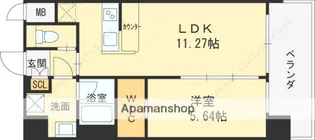 プレジオさくら夙川【7階】の間取り