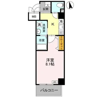 アンリシールⅢ【5階】の間取り