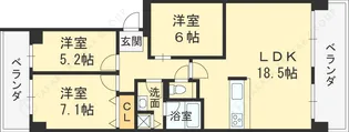イトーピア泉北深井【4階】の間取り