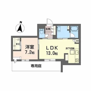 シャーメゾン レソール【1階】の間取り