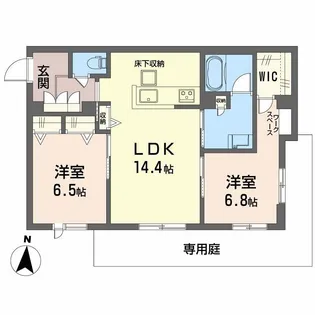 シャーメゾン レソール【1階】の間取り