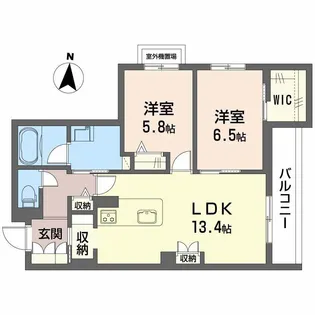 シャーメゾン レソール【1階】の間取り